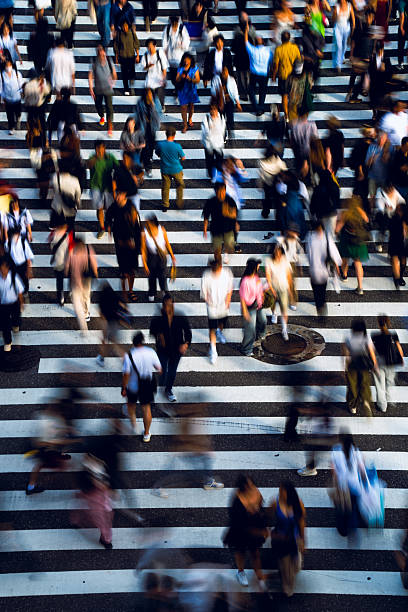 istock Shibuya Scramble in Full Stride – Overhead Crowd Flow 2219246890