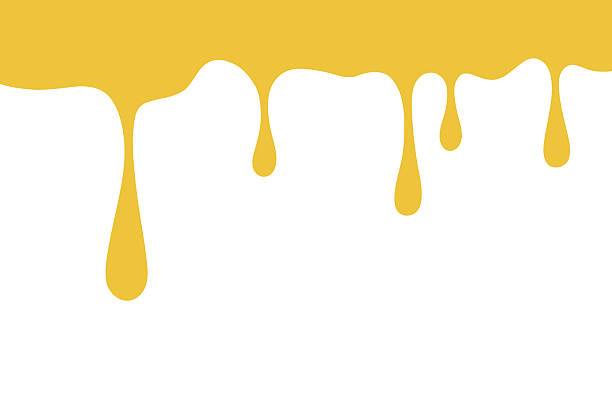 istock Molten yellow flowing drops of cheese, isolated on a white background, flat design, vector 2219250266