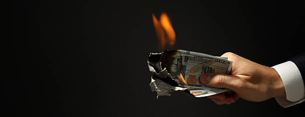 istock Concept of financial, economic problems and inflation, space for text 2219250891