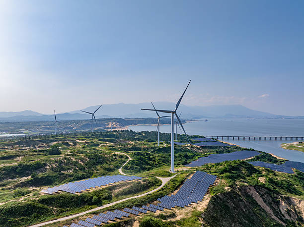 istock Solar Photovoltaic Windmill Wind Energy 2219251097