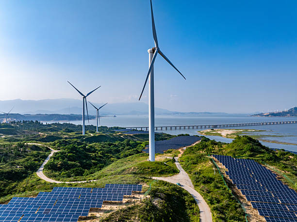 istock Solar Photovoltaic Windmill Wind Energy 2219251204