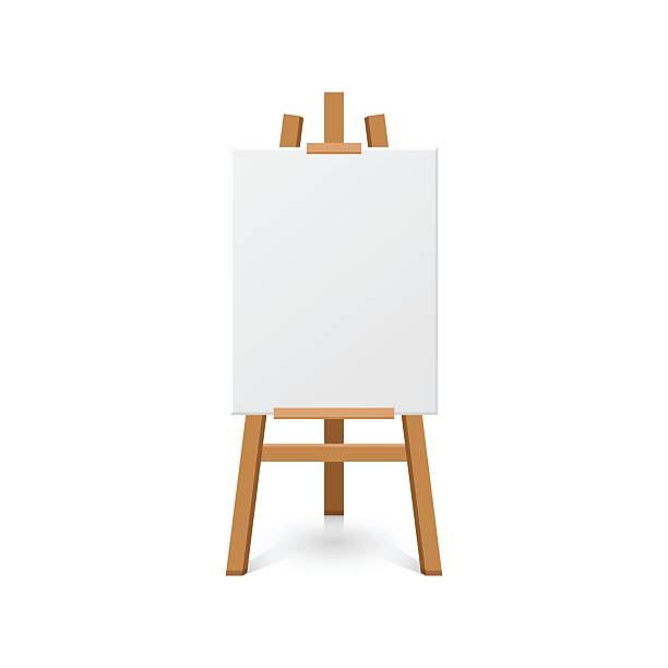 istock Painting easel icon in flat style. Canvas vector illustration on isolated background. Artistic paper sign business concept. 2219251473