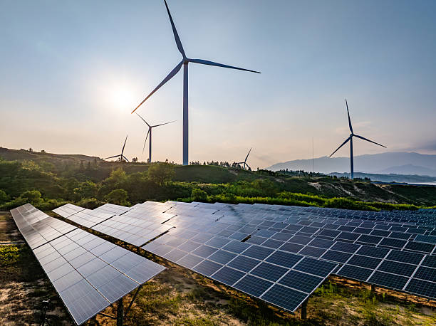 istock Solar Photovoltaic Windmill Wind Energy 2219251747