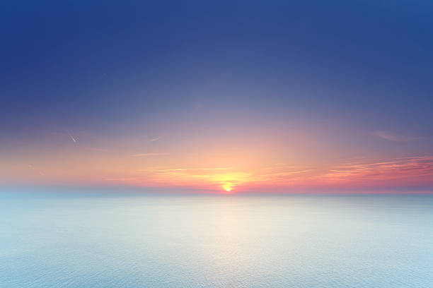 Breathtaking Endless Mediterranean Beach with Vibrant Summer Sunrise