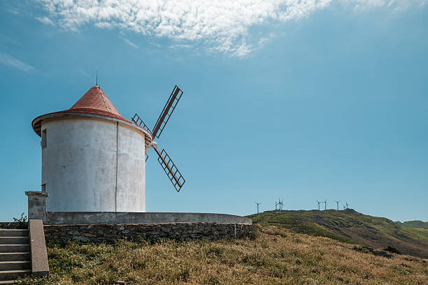 Traditional windmill. Landscapes and scenes at the Algarve Portugal Europe