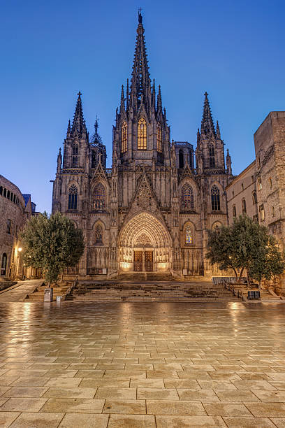 istock The imposing Barcelona Cathedral at dawn 2219263802