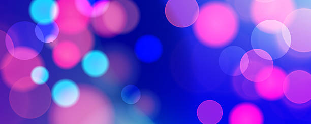 istock Bright bokeh lights. Vibrant blur light effect. Abstract blurred background. Blue and red colors. 2219267320