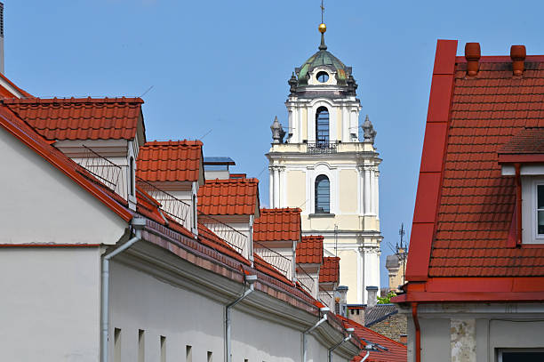 Architecture of Vilnius old town, the capital and largest city of Lithuania