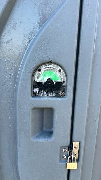 istock Portable toilet locked despite “vacant” indicator 2219270622
