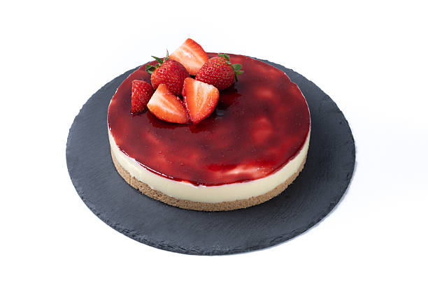 istock Slice of cheesecake with strawberries 2219278894