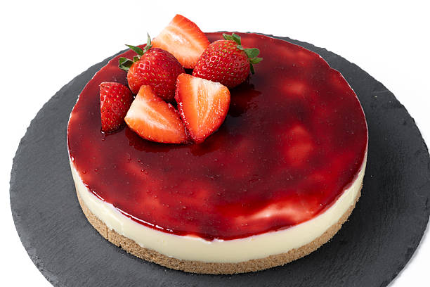 istock Slice of cheesecake with strawberries 2219278915