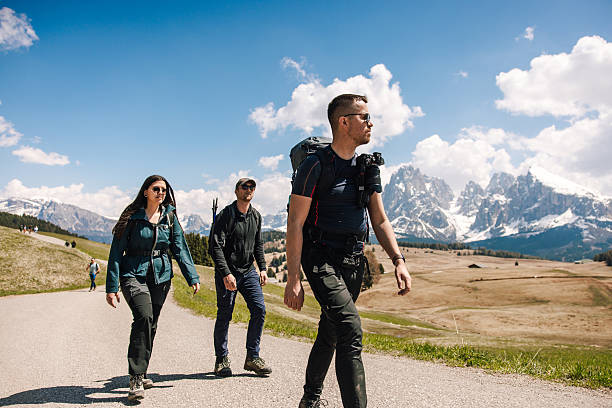 istock Young Adults Hiking In Dolomites 2219284012