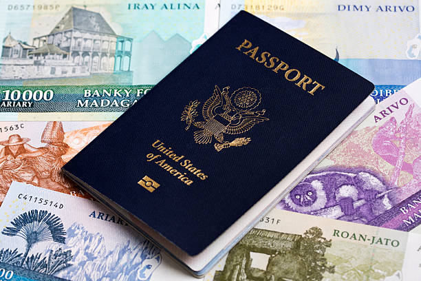 istock American passport on Malagasy Arriary 2219287260