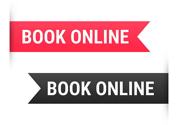 istock Book Online - Banner, bookmark, ribbon, label on white background 2219287463