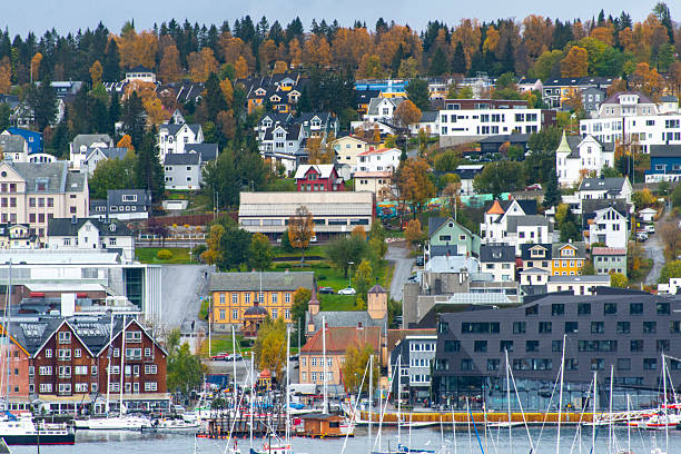 istock Harbour of Tromso 2219291919