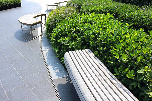 istock Old wooden chair design for decorating public park 2219294252