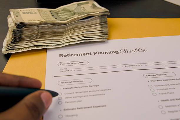 istock Planning for retirement with a detailed checklist 2219298592