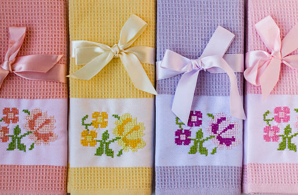 istock Fabric kitchen towels or napkins 2219300353