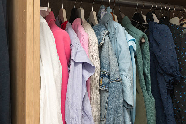 istock A Colorful Array of Shirts Neatly Organized in a Closet for Easy Access Anytime 2219302234