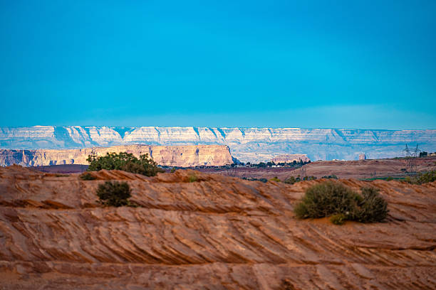istock Distant Plateau and Red Rock Terrain under Clear Blue Sky 2219306759