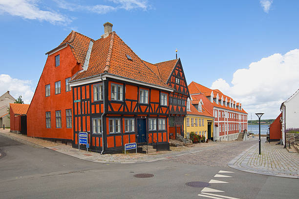 Denmark, Middelfart - July 02, 2023: Henner Friisers Hus is a historic building in Middelfart in Denmark and function now as a museum.