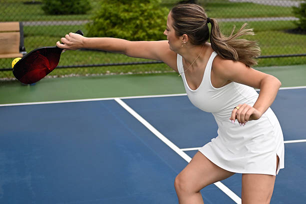 istock Female pickleball player 2219313968