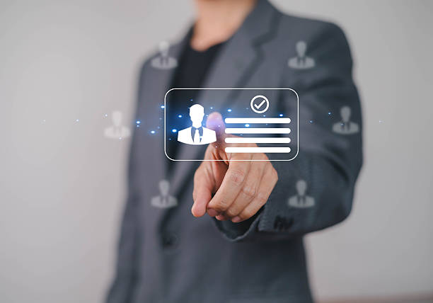 istock HR Business people use human resources effectively to find people who provide data management and marketing services for teamwork and professional use of technology. 2219314546