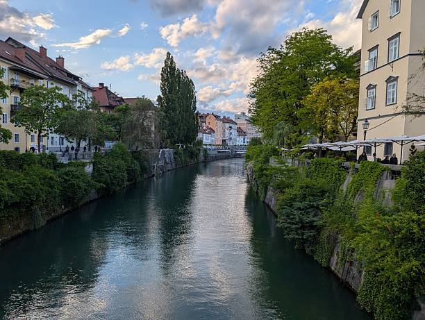 istock Calm River View in Ljubljana 2219314714