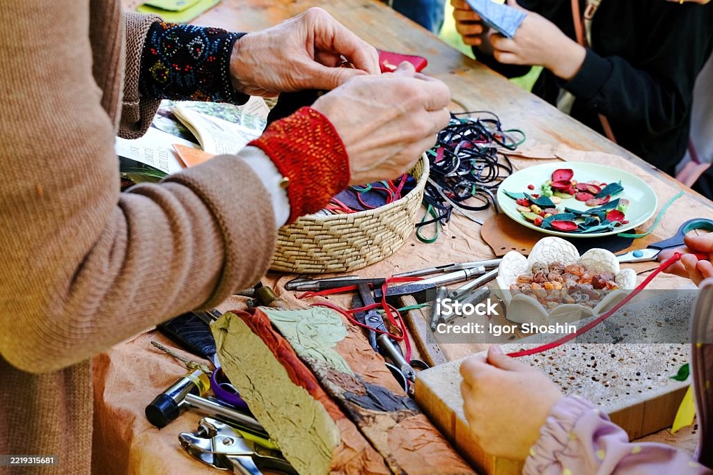 Tools For Making Craft Craft Workshop With Tools And Textures Making Crafts With Leather ...
