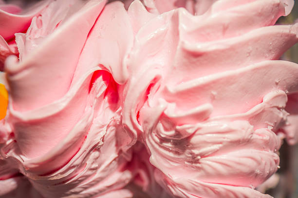 Close up ice cream.