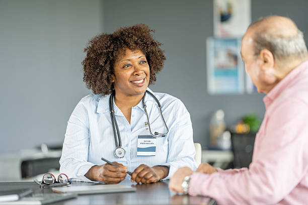 istock Doctor Consulting an Elderly Patient in a Comfortable Medical Office Setting 2219321560