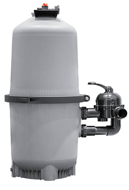 istock Gray sand filter tank for swimming pool isolated on white background with clipping path 2219323100