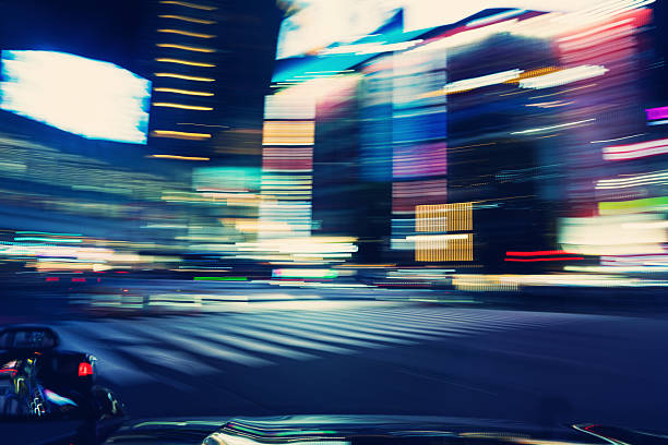 Shibuya Lights in Motion Blur
