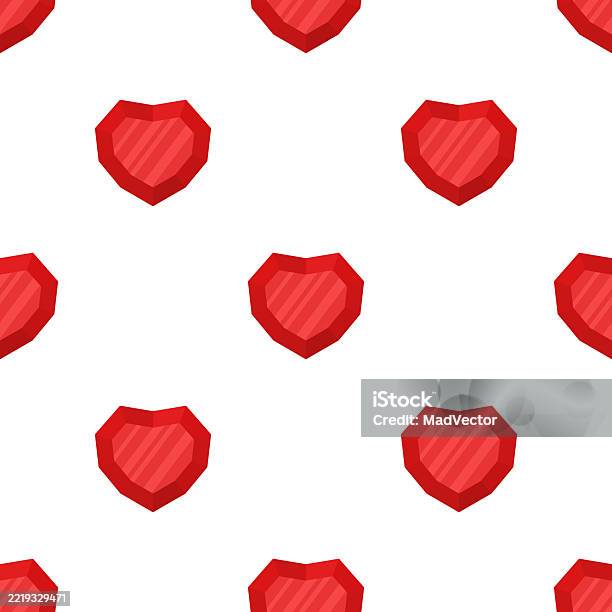 Red Diamond Pattern Vector Seamless Red Diamond Pattern Flat Cartoon Vector Luxury Gemstone ...