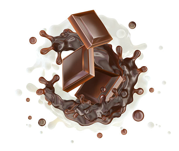 istock Chocolate bars amidst a dynamic splash of milk and chocolate liquid 2219332902