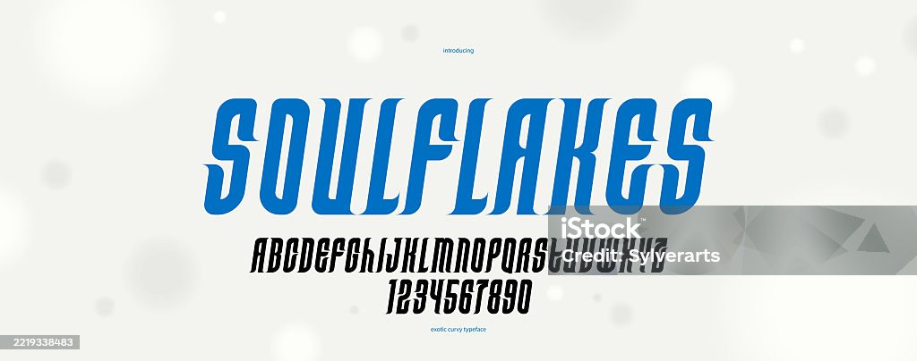 Sociedad Lettering Ilustración de Luxury Elegant Vector Font For Logos And Emblems Modern ...
