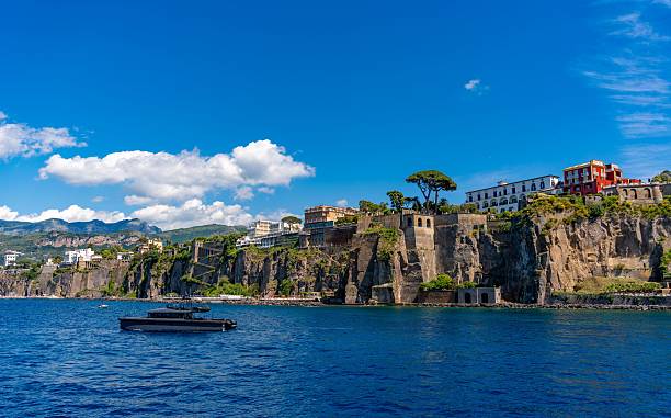 istock Sorrento coastal cliffs and vibrant buildings. 2219341573