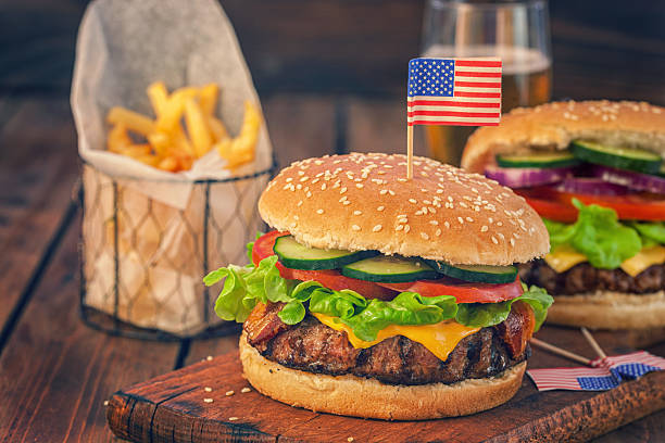 istock Beef Burger for 4th of July celebration 2219341608