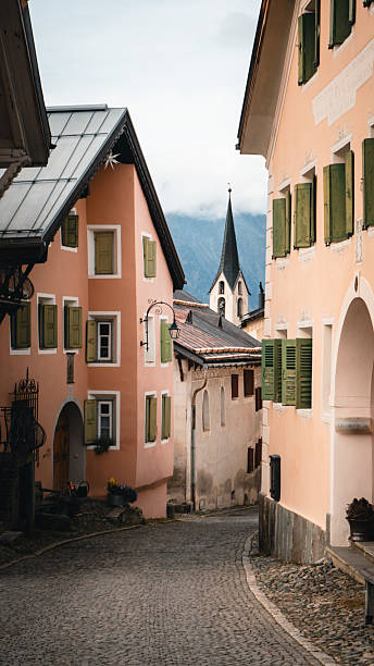 istock Traditional ski village buildings, Engadine 2219343068