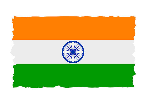 istock Grunge Style Flag of India. Flat Icon. Vector Illustration 2219344861