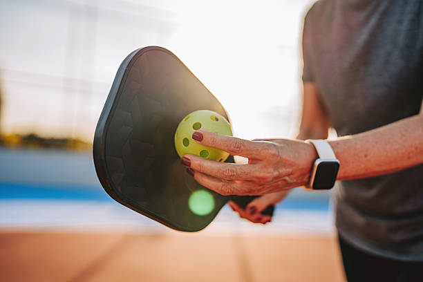 istock Mature woman plays pickleball 2219346766