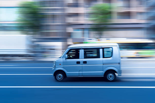 Ultra-compact Van Driving  in Tokyo