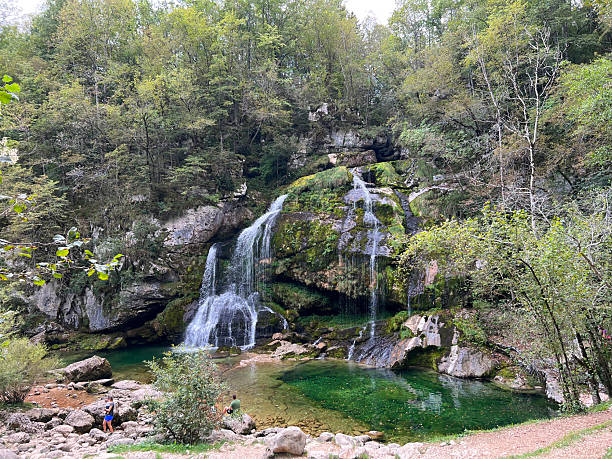 istock The Virje waterfall on the Glijun stream (Bovec, Slovenia) - Der Virje Wasserfall am Glijun Bach oder Virjefall (Bovec, Slowenien) - Slap Virje or Vodopad Virje (Bovec, Slovenija) 2219350149