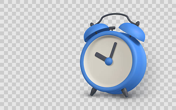 istock Blue Alarm Clock Icon on Transparent Background  3D Realistic Style Perfect for Time, Reminder, or Wake-Up Concepts. Vector Illustration 2219352749