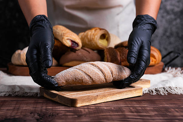 istock Artisan Baker Presents A sugar mustaches (mexican sweet bread) 2219355153