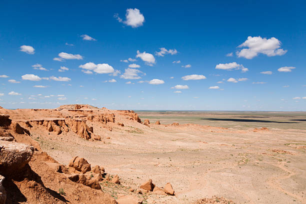 istock Flaming Cliffs rocks landscape, Mongolia. Gobi desert 2219355784