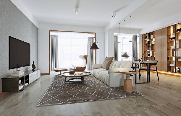 istock 3d render modern home living room 2219358226