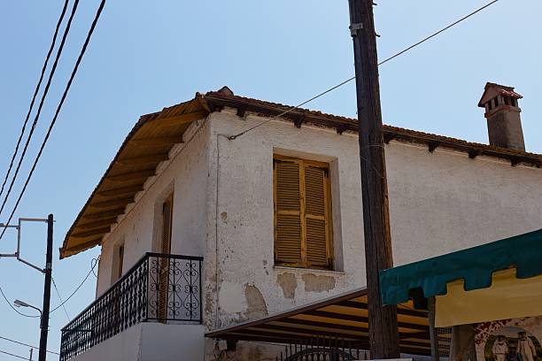 Zeytinliköy houses, which are under protection in Gökçeada