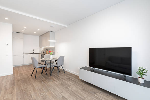 istock Modern Home Open-Plan Living and Kitchen Area with Stylish Decor Elements 2219358994