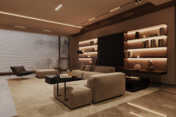 istock Bright and Airy Living Room with Sectional Sofa 2219365568